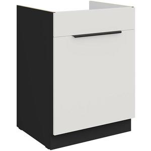 Kuchyňská skříňka Aria WH/BL Anti Fingerprint 60zl 1s Bb obraz