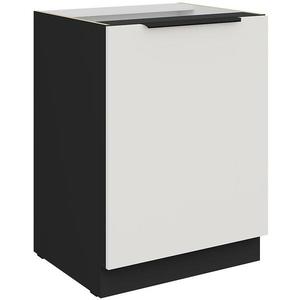 Kuchyňská skříňka Aria WH/BL Anti Fingerprint 60d 1f Bb obraz