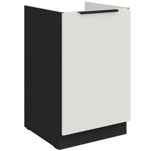 Kuchyňská skříňka Aria WH/BL Anti Fingerprint 50zl 1f Bb obraz