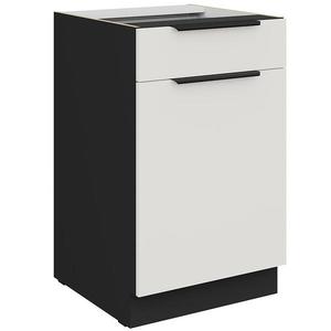 Kuchyňská skříňka Aria WH/BL Anti Fingerprint 50d 1f 1s Bb obraz