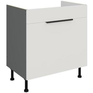 Kuchyňská skříňka Aria WH/ANT Anti Fingerprint 80zl 1s Bb obraz