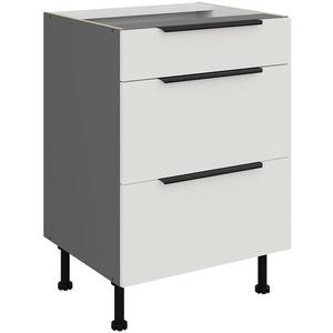 Kuchyňská skříňka Aria WH/ANT Anti Fingerprint 60d 3s Bb obraz