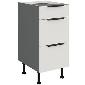 Kuchyňská skříňka Aria WH/ANT Anti Fingerprint 40d 3s Bb obraz