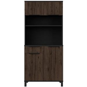 Vitrína Linda ořech okapi 80 (Monza) 177x80x40 cm obraz