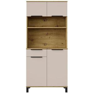 Vitrína Linda cashmere 80 (SOLEA) 177x80x40 cm obraz