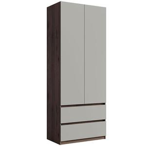 Skříň 2D2SZ Madison 22 šedá/ořech elegant obraz
