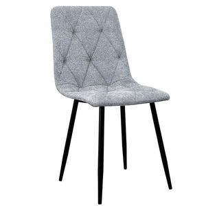 Židle Naomi tmavě šedá borg 08 obraz