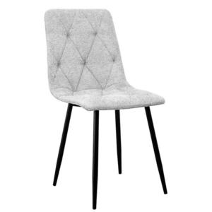 Židle Naomi světle šedá borg 05 obraz