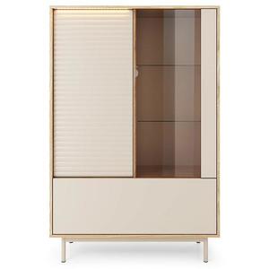 Vitrína Tila 2D1W TI1 cashmere/dub obraz
