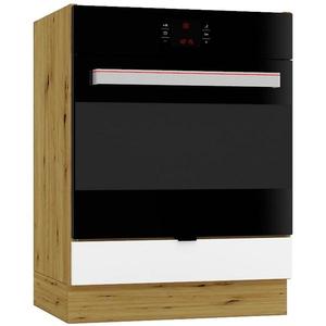 Kuchyňská skříňka Cosmo Gianna DK60 bílá alaska/kor. dub artisan obraz