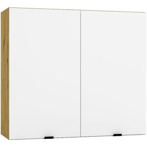 Kuchyňská skříňka Cosmo Gianna W80 bílá alaska/kor. dub artisan obraz