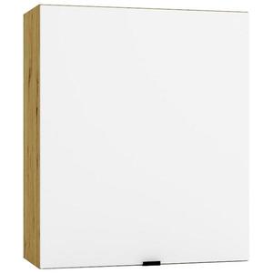 Kuchyňská skříňka Cosmo Gianna W60 P/L bílá alaska/kor. dub artisan obraz