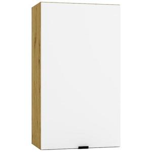 Kuchyňská skříňka Cosmo Gianna W40 P/L bílá alaska/kor. dub artisan obraz