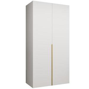 Skříň Alicante I 100 bílá/zlatá obraz