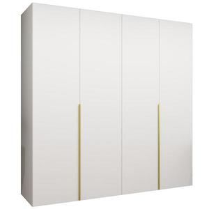 Skříň Alicante I 200 bílá/zlatá obraz