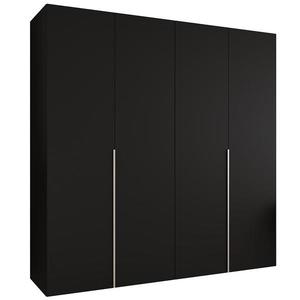 Skříň Alicante I 200 černá/stříbrná obraz