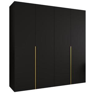 Skříň Alicante I 200 černá/zlatá obraz