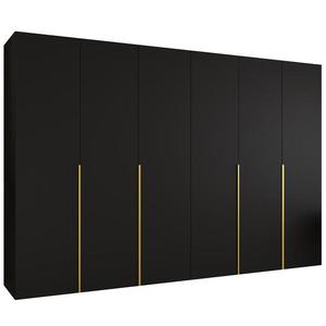 Skříň Alicante I 300 černá/zlatá obraz