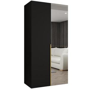 Skříň Alicante II 100 černá/zlatá obraz