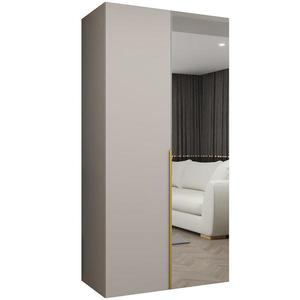 Skříň Alicante II 100 kašmír/zlatá obraz