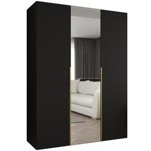 Skříň Alicante II 150 černá/zlatá obraz