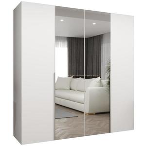 Skříň Alicante II 200 bílá/stříbrná obraz