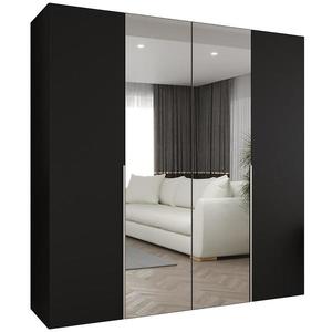 Skříň Alicante II 200 černá/stříbrná obraz