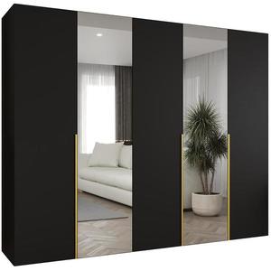 Skříň Alicante II 250 černá/zlatá obraz