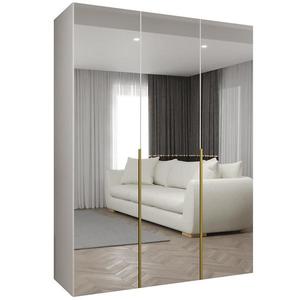 Skříň Alicante III 150 bílá/zlatá obraz