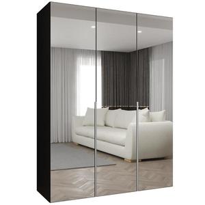 Skříň Alicante III 150 černá/stříbrná obraz