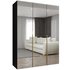 Skříň Alicante III 150 černá/zlatá obraz