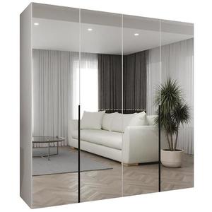 Skříň Alicante III 200 bílá/černá obraz