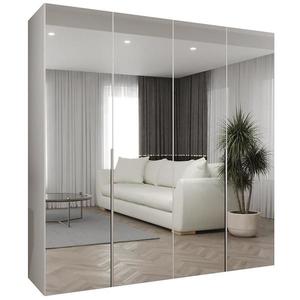 Skříň Alicante III 200 bílá/stříbrná obraz