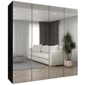 Skříň Alicante III 200 černá/stříbrná obraz