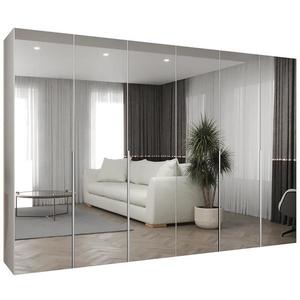 Skříň Alicante III 300 bílá/stříbrná obraz