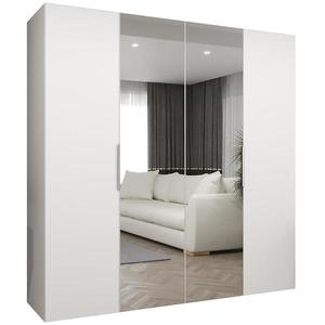 Skříň Marbella II 200 bílá/stříbrná obraz