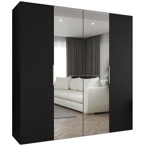 Skříň Marbella II 200 černá/stříbrná obraz