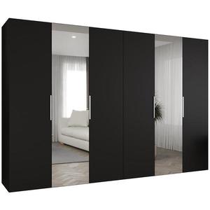 Skříň Marbella II 300 černá/stříbrná obraz