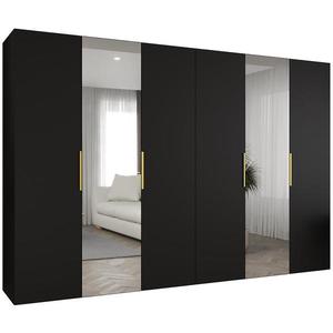 Skříň Marbella II 300 černá/zlatá obraz