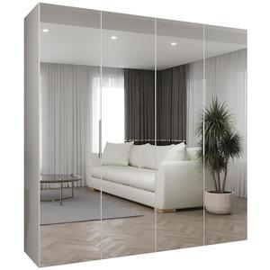 Skříň Marbella III 200 bílá/stříbrná obraz