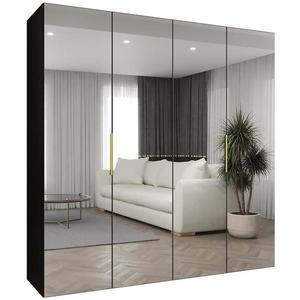 Skříň Marbella III 200 černá/zlatá obraz