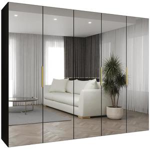 Skříň Marbella III 250 černá/zlatá obraz