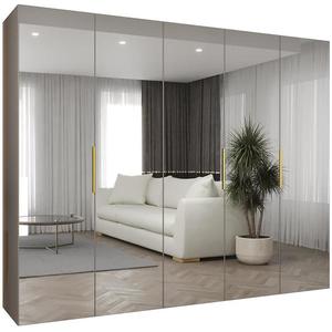 Skříň Marbella III 250 kašmír/zlatá obraz