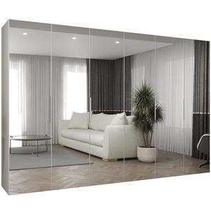 Skříň Marbella III 300 bílá/stříbrná obraz