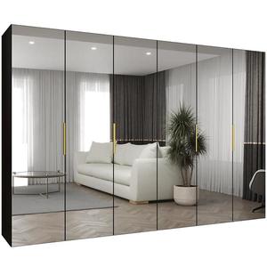 Skříň Marbella III 300 černá/zlatá obraz