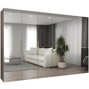 Skříň Marbella III 300 kašmír/zlatá obraz