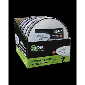 SVÍTIDLO QTEC Q-253MS MARNA 12W 4000K BLACK SENSOR obraz