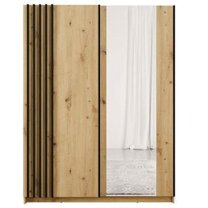 Skříň Bayadero 10 III artisan/černá lamely obraz