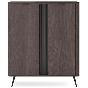 Komoda vysoký Veris B dub dunin/černá obraz