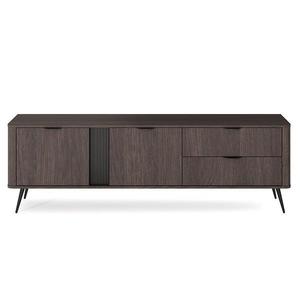 Tv stolek Veris E 195 2D2S dub dunin/černá obraz